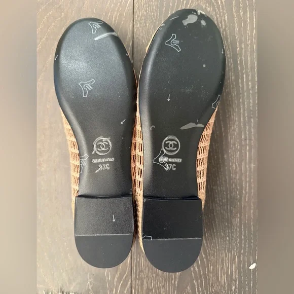 Beige Women's Ballerina Flats - Picture 5 of 5